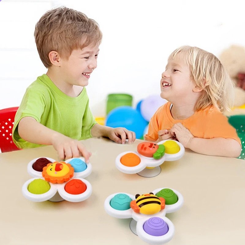 Baby Suction Spinner Bath Toy
